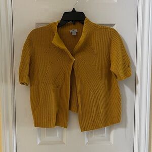 Worthington Mustard Cardigan Sweater